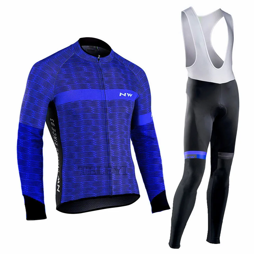 North Wave комплект одежды для велоспорта с длинными рукавами, NW Pro Team Jersey, мужской дышащий костюм, спортивная одежда для езды на горном велосипеде