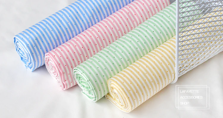 Цветная полосатая саржевая Цветочная хлопковая ткань ZAKKA Лоскутная Желейная