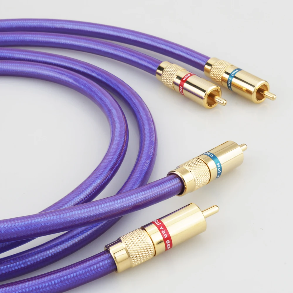 Новый аудио соединительный кабель Van Den Hul MC SILVER IT 65 RCA с позолоченным штекером