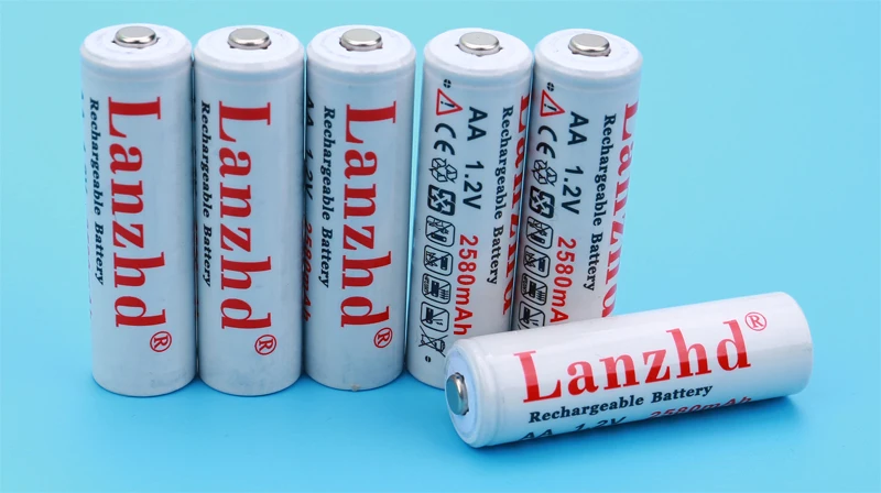 4 шт AA 1,2 V перезаряжаемые батареи AA 1,2 V литиевая батарея Pro AA 2580mAh 1,2 V Ni-MH для игрушка-фонарик предварительно разогретый аккумулятор 2A
