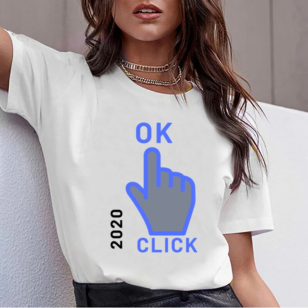 

Tops T Shirt Women tshirt year 2020 ok Sexy Harajuku Custom Female Tshirt