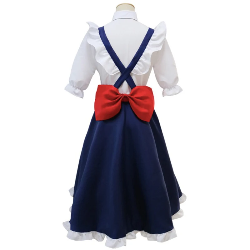 Косплей костюм горничной из аниме Мисс Кобаяси для косплея тоору Хэллоуина