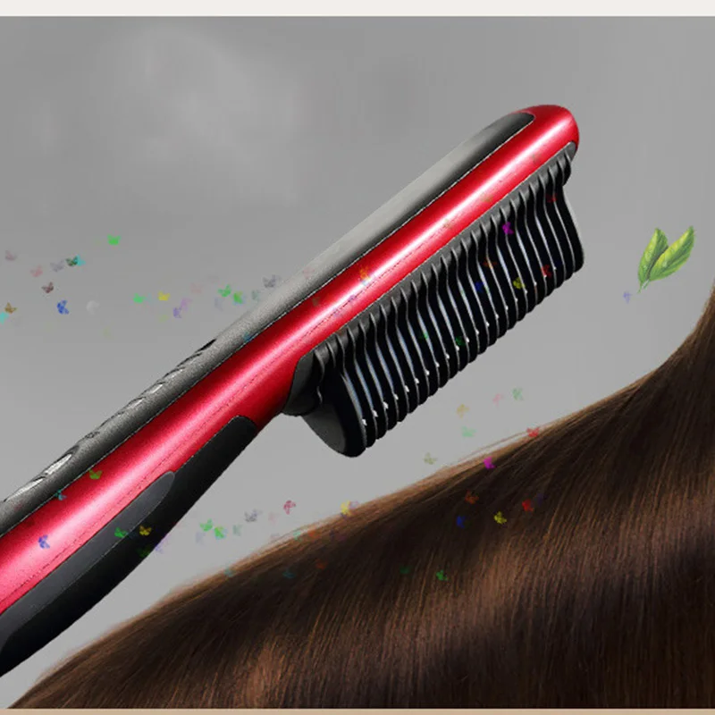 Выпрямитель для волос прочная электрическая расческа щетка с ЖК дисплеем