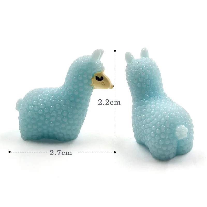 5 шт. миниатюрная фигурка из овечьей альпаки мультяшное животное 3D модель