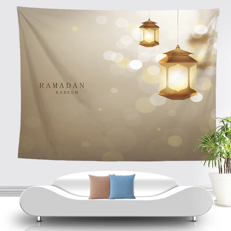 Настенный гобелен с подвесной лампой декор настенное одеяло в виде замка Новое