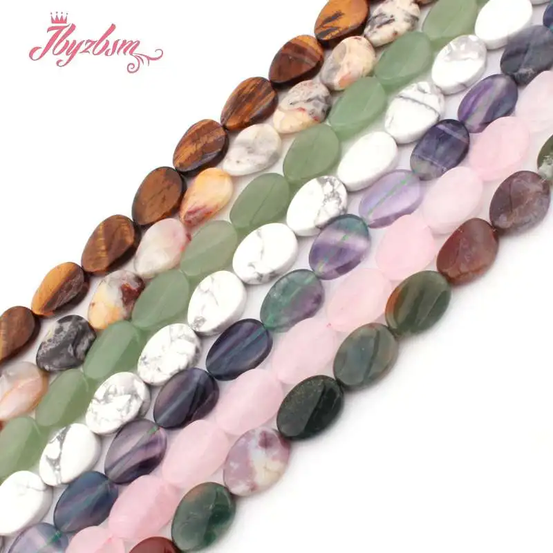 Бусины из родонита и агата овальные твист-камни для самостоятельного