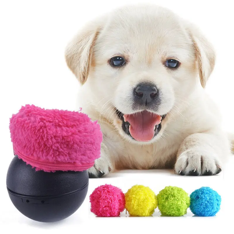

Pet Electric Toy Ball Magic Roller Ball Interactive Toy Robot Automatic Roller Ball magic ball New Dog Cat Pet Chew Plush 5pcs