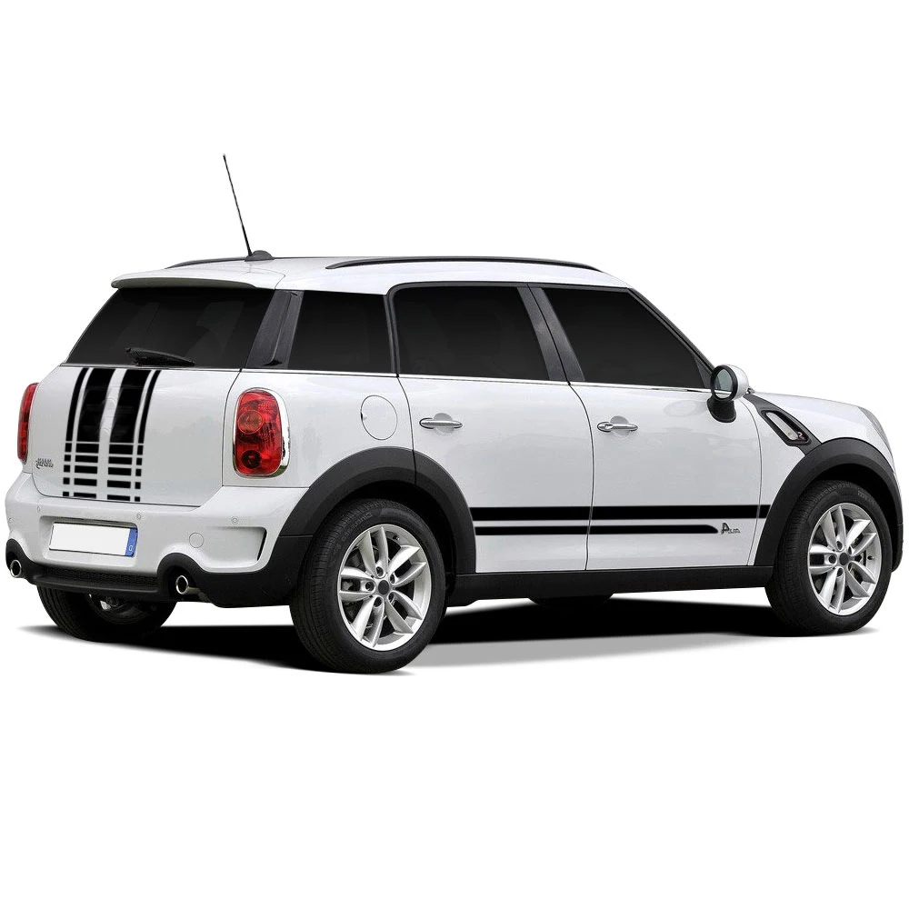 1 компл. Автомобильный капот багажник Задняя боковая юбка гоночный полосатый