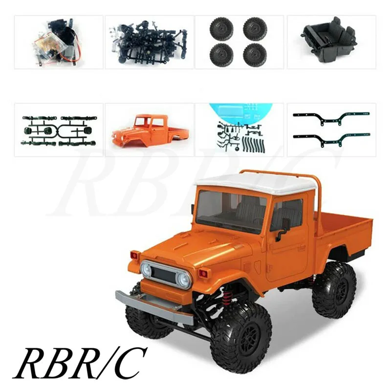 MN Model MN45 KIT 1/12 2.4G 4WD RC Car Crawler Climbing Off-Road Four-Wheel Drive Truck Without ESC Battery Transmitter Receiver