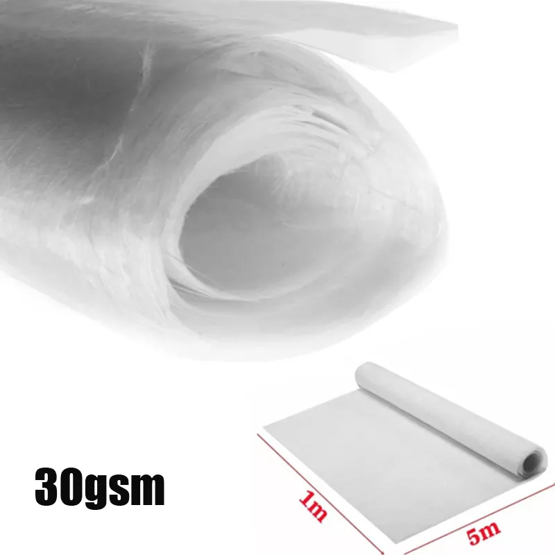 

1 meter/5 meter 30gsm Glass Fibreglass Mat Fiber Cutting Fiber Cloth Alkali-free Fiberglass Chopped Strand Matting