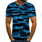 Мужская футболка с 3D принтом, летняя повседневная футболка с коротким рукавом и круглым вырезом, уличная одежда с забавным рисунком