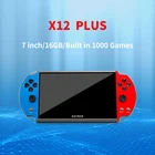 Игровая консоль X12 Plus, 7 дюймов, 16 ГБ, 1000 игр