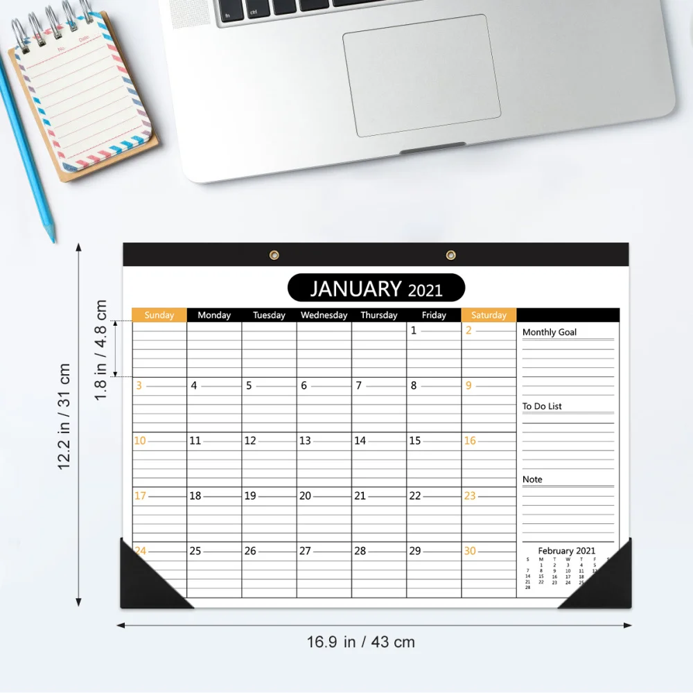 

STOBOK 2021-2022 Desk Calendar 2 Years Monthly Planner Runs from January 1, 2021 to 31, 2022 Desk/Wall Calendar for Organizing &