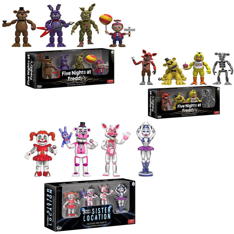 FUNKO POP Five Night At Freddy's FNAF экшн Фигурки игрушки Foxy Freddy сестра расположение ПВХ модель