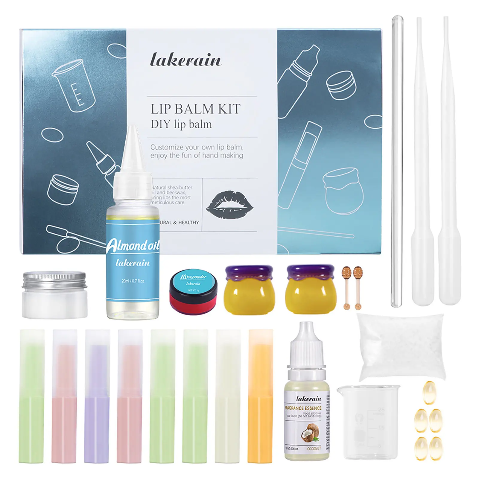 

Lip Glaze Full Set Of Color Powder Package Lip Balm Homemade Diy Novice To Make Lipstick Handmade Tools