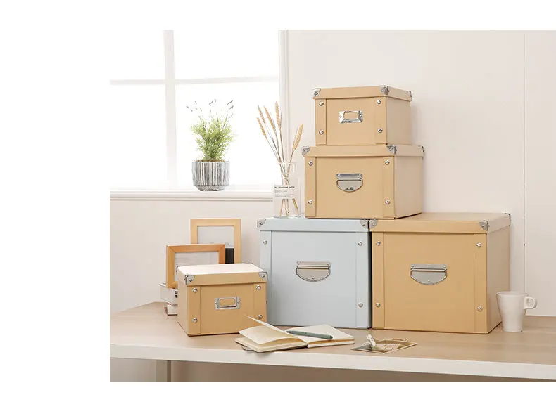 Креативный Домашний Органайзер Офисная складная коробка для хранения твердый