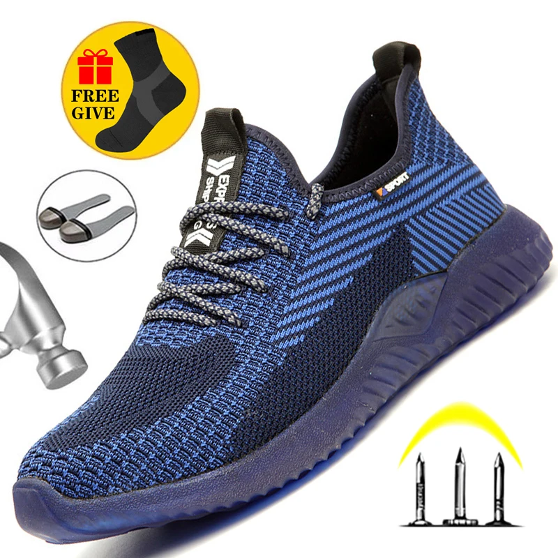 Steel Toe Puncture-proof Safety Boots Indestructible Shoes W