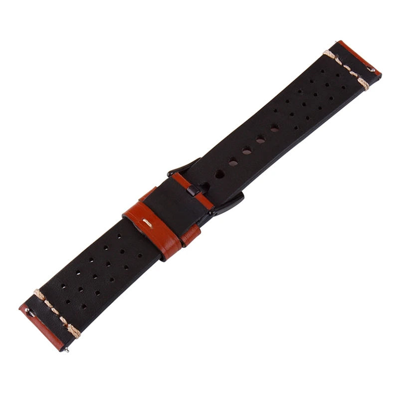 

18mm,20mm,22mm,24mm Watch Band Strap Pin Buckled Leather Wristwatch Bands Replacement Accessories With Spring Bar