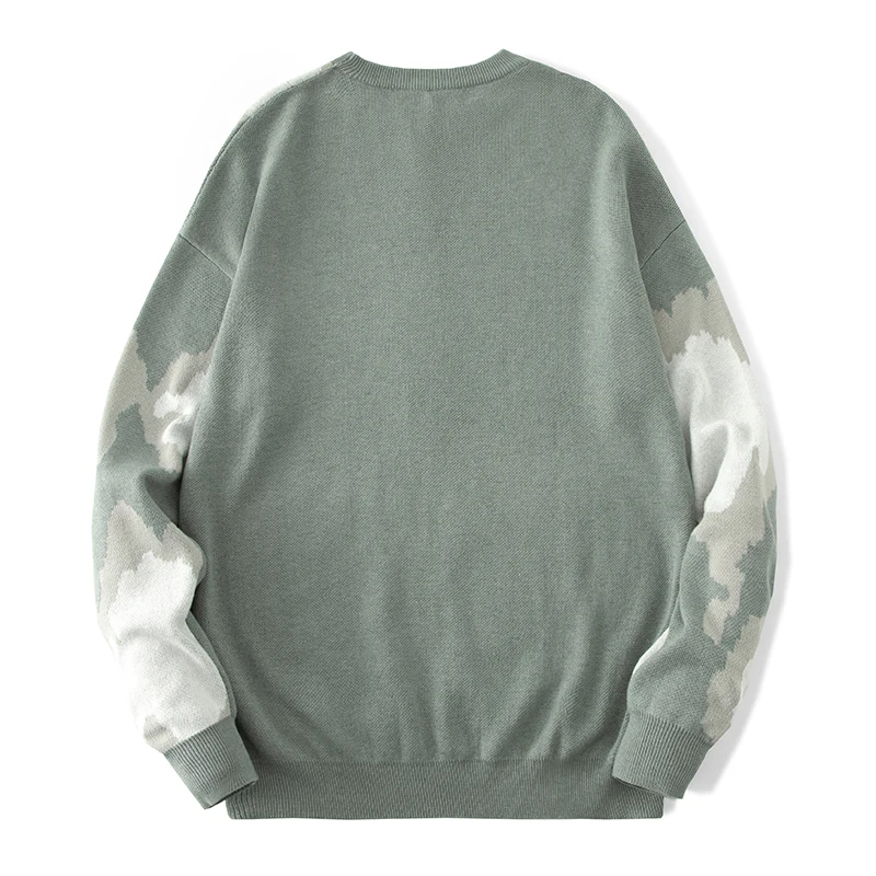 Мужской Свитер оверсайз зимние модные вязаные пуловеры в Корейском стиле