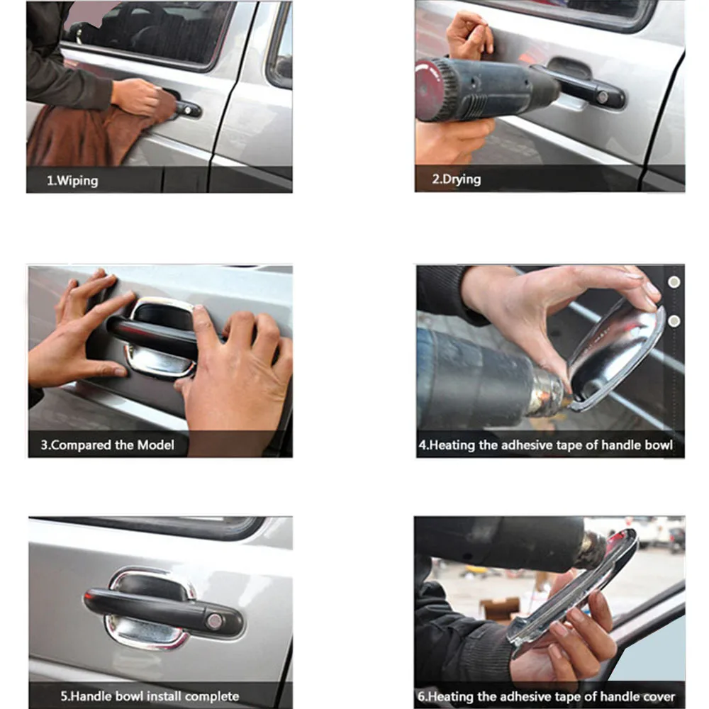 Door Handle Covers Set Accessories Left Hand Drive for Honda Civic 10th Gen 2016-2019 | Автомобили и мотоциклы