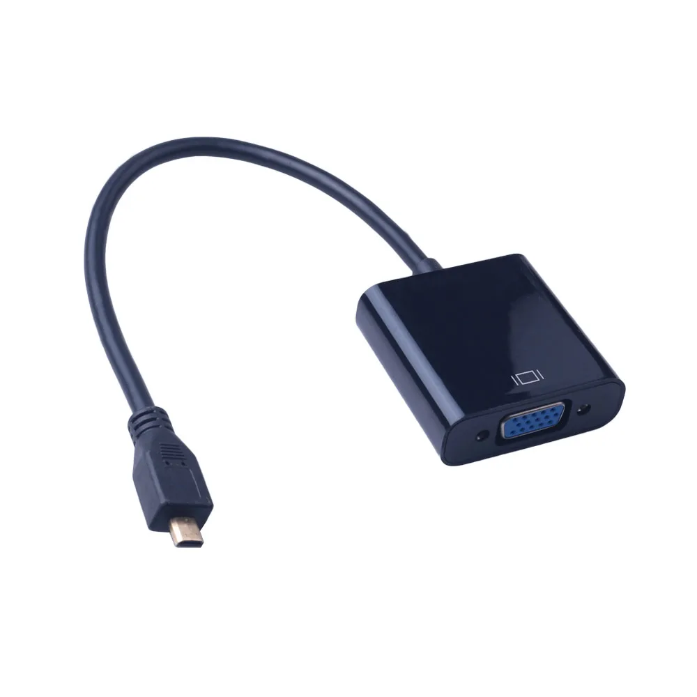 Переходник штырь-гнездо Micro HDMI-совместимый с VGA адаптер цифро-аналоговый