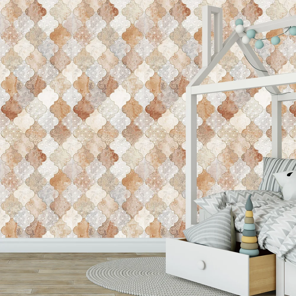 

Environmentally Friendly Tile Decal Waterproof Sticker Self Adhesive PVC Wallpaper Background Layout Accessories Multifunctional