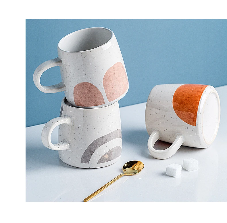 Многоразовая керамическая кружка Милая винтажная креативная кофейная молочно