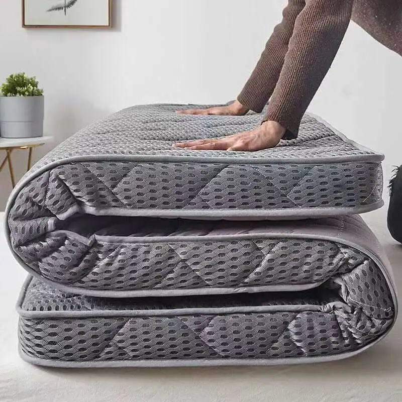 

2021 Student Dormitory Bed Soft Sponge Mattress Topper Breathable Tatami Mattress Foldable High Thickness Elastic 10cm Bedding