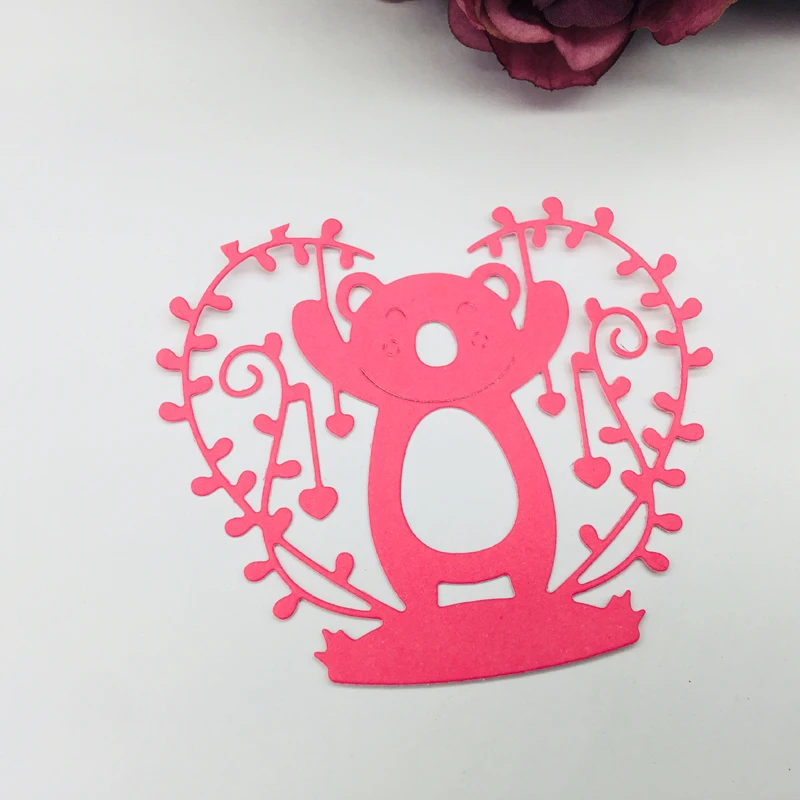 Металлическая резка высечки джунгли медведь Сделай Сам Скрапбукинг Бумага