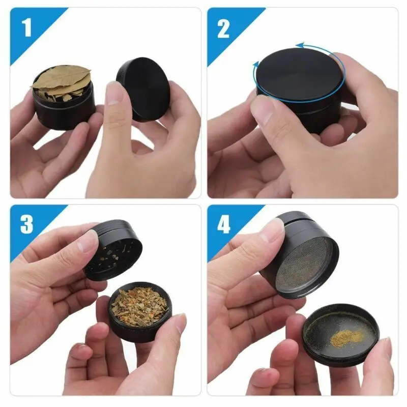 2020 популярная креативная черная мельница из нержавеющей стали 53 мм для специй