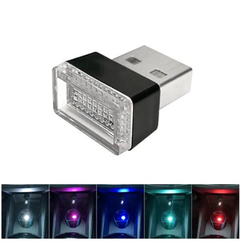 

Мини-автомобиль 5V USB светодиодный свет атмосферы универсальный портативный с USB socketdecoration лампа для автомобилей/ПК/компьютера/питания