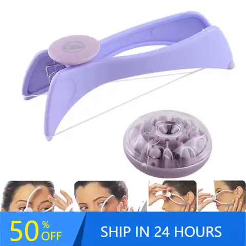 Портативный мини-эпилятор на пружине, женский эпилятор для удаления волос на лице, щек, ног, бровей, дропшиппинг 20 #55