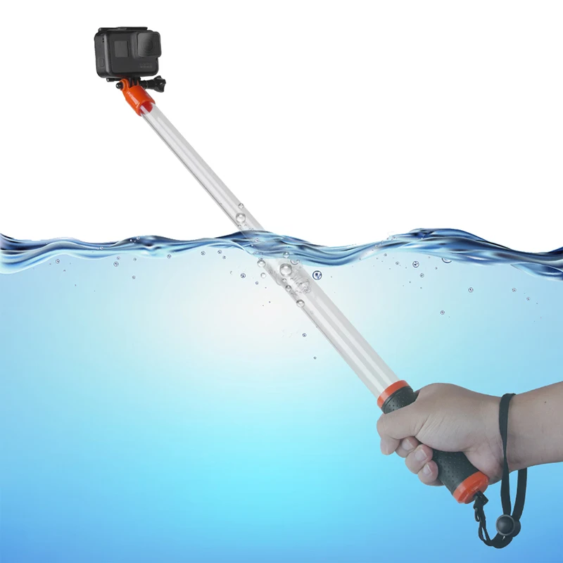 Монопод селфи палка для Gopro выдвижная Водонепроницаемые Плавающие ручные палки