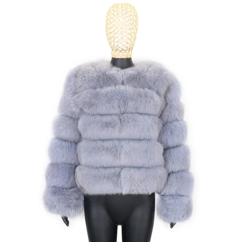 Женская парка с длинным рукавом теплая Толстая натуральным лисьим мехом