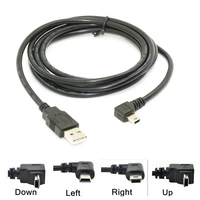 mini usb b type 5pin male up down left right angled 90 degree to usb 2 0 male data cable 0 25m 0 5m 1 8m 5m