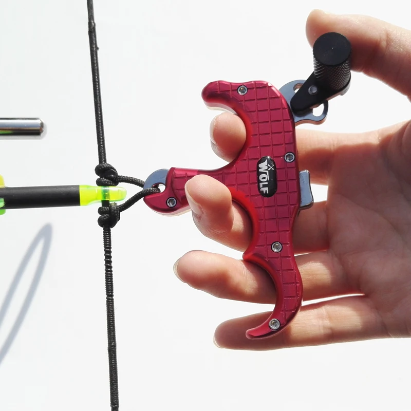 3 пальца алюминиевый релиз помощь Автоматическая стрельба из лука суппорт для