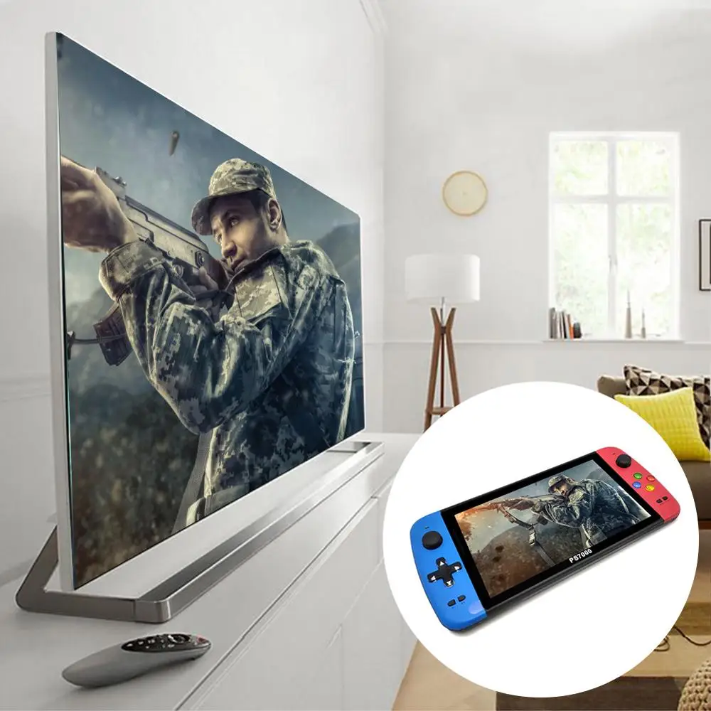 Портативная портативная игровая консоль 7 дюймов четырехъядерный A7 1 3 GHZ HD ЖК