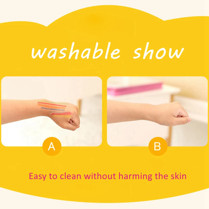 

YDNZC 12/18/24/36 Colors Water Soluble Silky Oil Pastels Drawing Set Coloring watercolor pen Rotary Crayon School Art Supplies