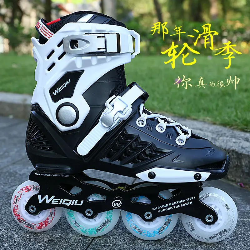 Inline Roller Skates Professional Woman Man Kids Adult Slalom Shoes Sliding Free Sneakers Outdoor patins 4 rodas Size 30-44