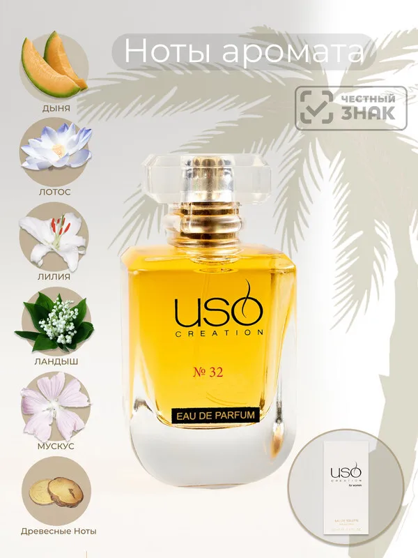 Женский номерной парфюм USO W32 Miyake 50 мл. / Номерная парфюмерия Духи женские
