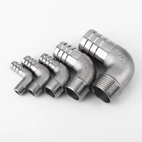 14 12 1 bsp male x 8mm 40mm hose barb 304 stainless steel barbed pipe fitting pagoda elbow connector plumbing accessories