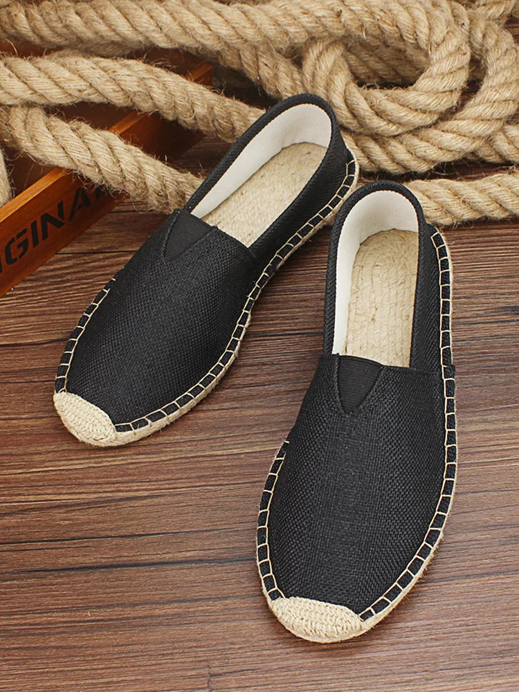 Новое поступление 2020 черные винтажные Женские повседневные эспадрильи в стиле