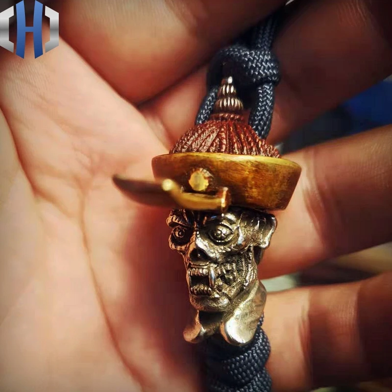 Большой общий нож Подвеска 925 Серебро Бронза креативный Ретро зомби личность DIY