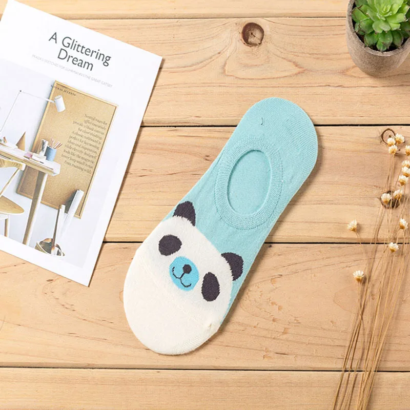 Новинка женские яркие разноцветные короткие носки из 100% хлопка с рисунком