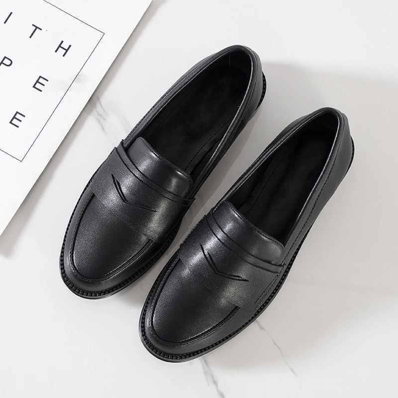 Туфли-оксфорды из натуральной кожи Женские черные туфли на плоской подошве в