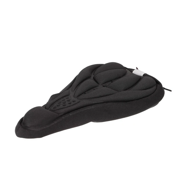 Чехол для велосипедного седла MTB удобная подушка сиденья 3D дышащая мягкая черная