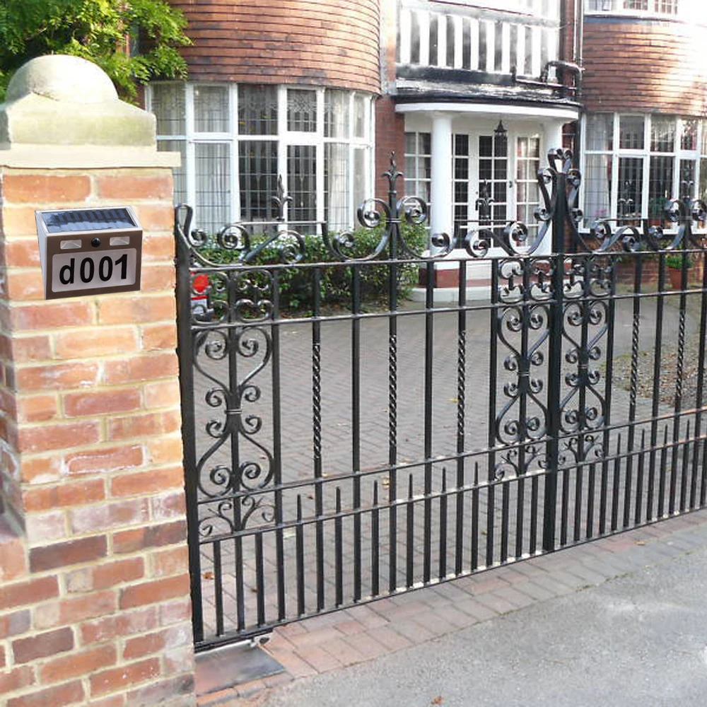 цифры на дверь Уличный светодиодный светильник с датчиком движения и номером