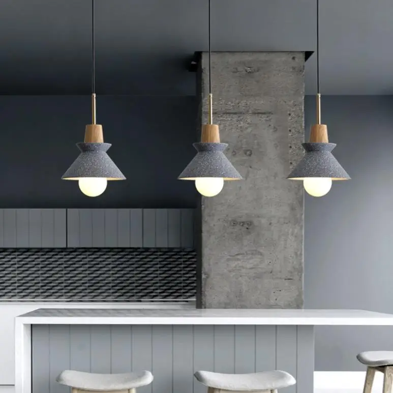 Nordic Акриловая Смола подвесные светильники Ресторан Бар подвесной светильник с