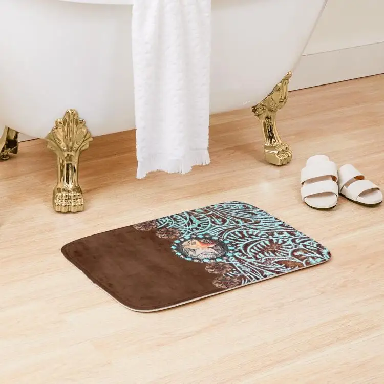 

Primitive Cowboy Cowgirl Western Country Bath Mat Rug Floor Cartoon.Doormat Toilet Shower Room Bedroom Decoration Home Pad