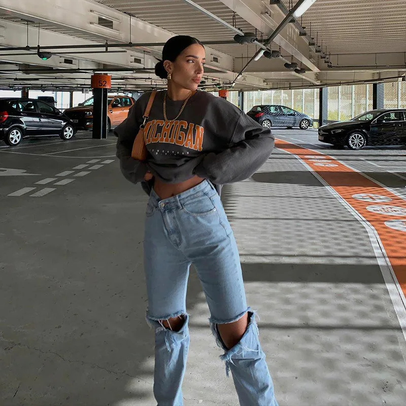 

2021 Fashion Alphabet Printing Women's Hoodies